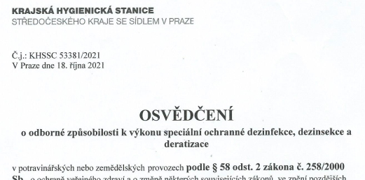 Osvědčení Hnilička